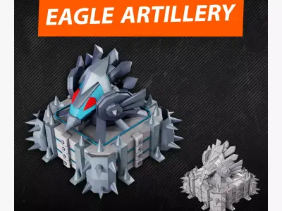 Eagle artillery 3D model
