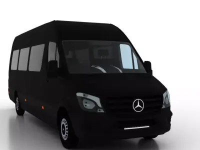 Mercedes Benz Sprinter L4H2 2015 Passenger UK 3D model
