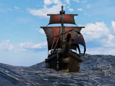 WOW Pirate Ship 3D model
