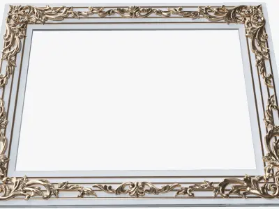 Frames for pictures classical and baroque style 3d model 3D model