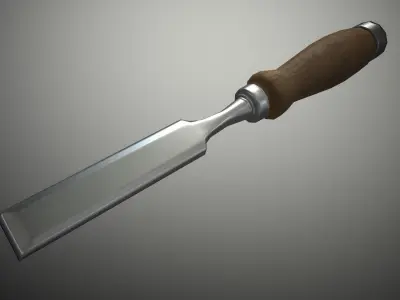 Chisel Game Ready Low-poly 3D model