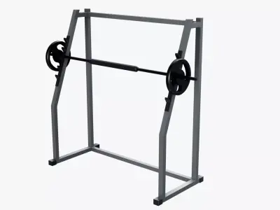Squat Cage Low-poly 3D model