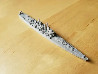 US St Louis Class Cruiser Warship 3D print model