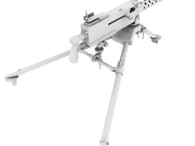 Browning M1919A4 3D model
