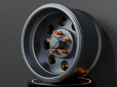 Car Rim Wheel 3D model by jishnukamalbora70