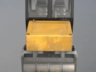 Asphalt Rolling machine 3D model