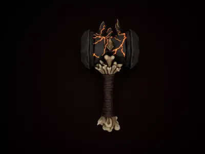 Stylized Weapons 3D Models pack Low-poly 3D model