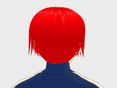 Fitness Man Anime Character Low-poly 3D model