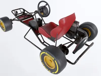 Go Kart Low-poly 3D model by Studio-Lab