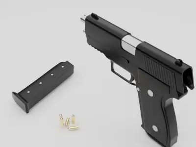 Pistol gun Free 3D model purchase