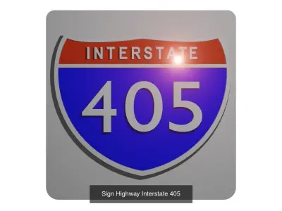 Highway Signs 2 3D Model Pack