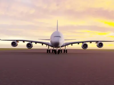 Airbus A380-800 Aircraft 3D model purchase
