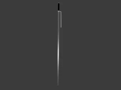 Japanese Jutte Weapon Low-poly 3D model