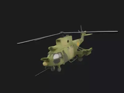 Military Helicopter 3D Model 3D model