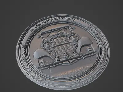 Car Pendant Medallion 3D print model 76