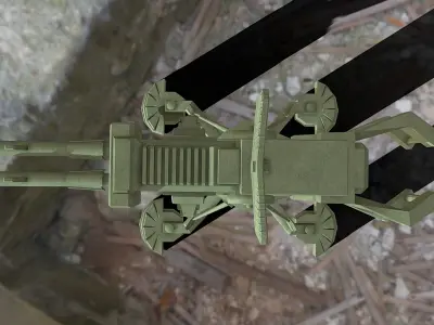 Fixed Machine Gun Free 3D model