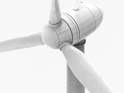 Wind turbine Low-poly 3D model order
