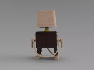 Industrial Steampunk Table Lamp  3D print model