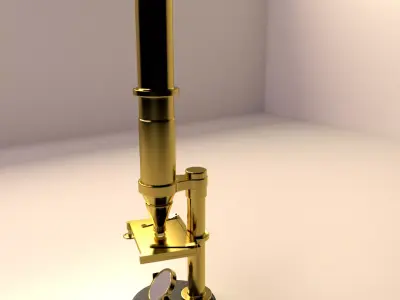Antique Microscope 3D model