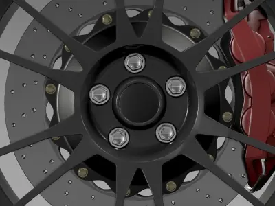 Toyota GT 86 Cup Edition wheel 3D model