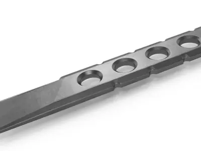 Knife transparent 3D model