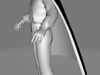 STAR WARS Lando Calrissian - Low Poly Game Battlefield FBX MODEL Low-poly 3D model