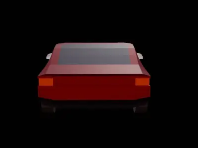 Low Poly Car Free low-poly 3D model 5