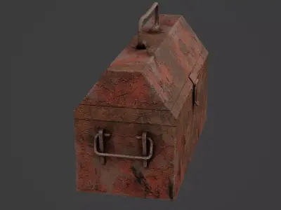 Vintage Toolbox Game Ready Model Low-poly 3D model