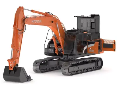 Hitachi ZX300-7 Excavator 3D model
