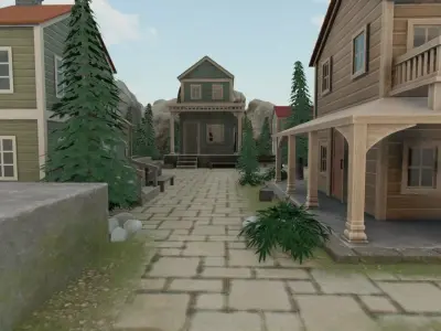 Rustic Town 3D model