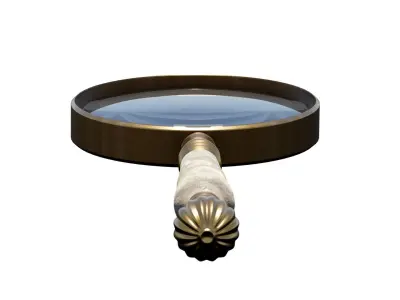 Antique Magnifying Glass 3D model