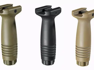Foregrip Vertical Grip Tactical Low-poly 3D model