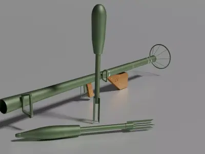 Bazooka 3D model purchase