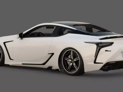 2017 Lexus LC 500 Rowen Body Kit 3D Model Japanese Luxury 3D model