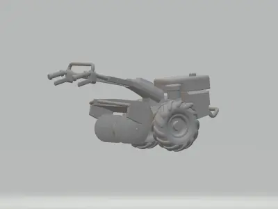 Farm Tractor 3D Model 3D print model