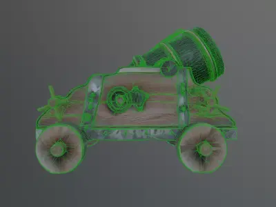 old mortar prop Free 3D model