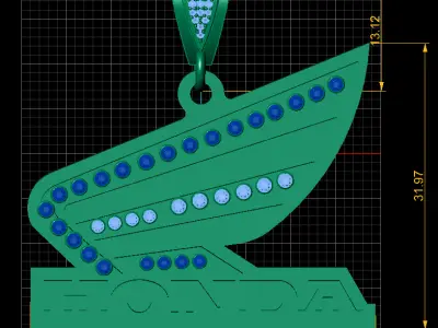 Honda pendant  3D print model
