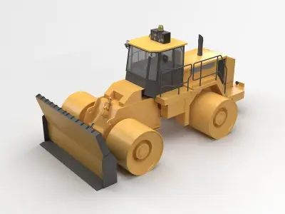 Construction Truck 3D model Textured