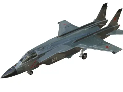 Yakovlev Yak-141 Low-poly 3D model