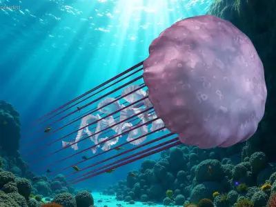  Pink Glow Jellyfish 