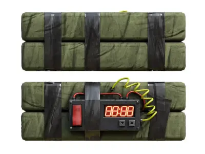 Sticky Bomb Low-Poly Low-poly 3D model