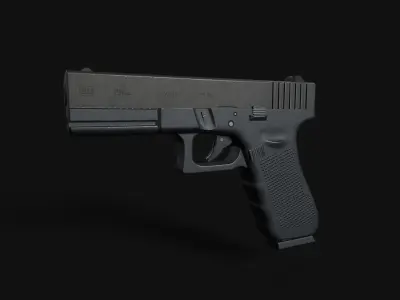Glock 19 Gen 4 Low-poly 3D model Low-poly 3D model