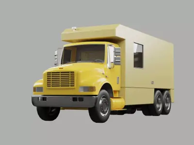 Box Truck Low-poly 3D model by tipu3d