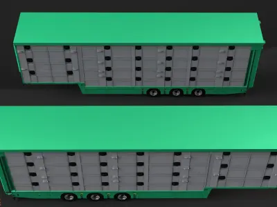 3D Pezzaioli Animal Trailer 3D model