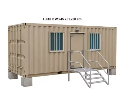 Portable container 3D model