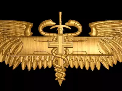 Combat Medic Award 3D print model