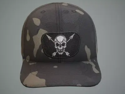 Tactical Sunglasses Baseball Cap 01 Low-poly 3D model