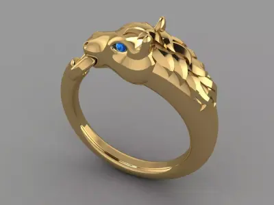 RPY-007 dragon ring 3D print model
