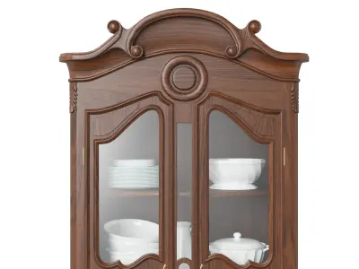 Classic style display cabinet 750 3D model