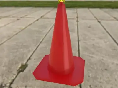 Traffic Cone  Free 3D model purchase